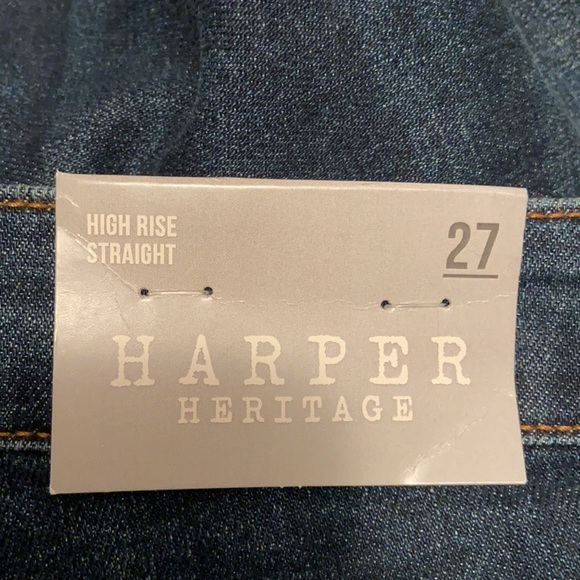 🌟NWT🌟 Size 30 Francesca’s Harper Heritage High-Rise Straight Raw Hem Jean - Picture 15 of 16